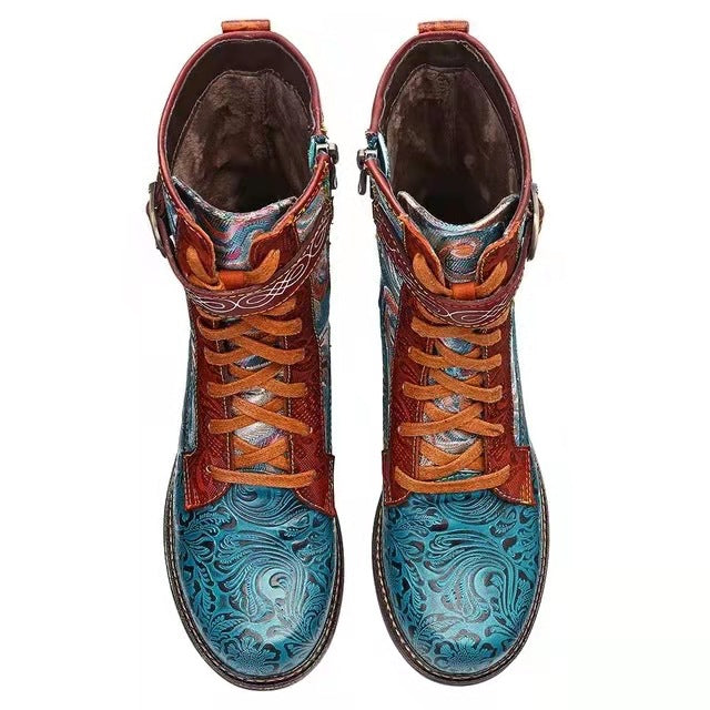 Women's Mid-tube Martin Boots-xinru shop