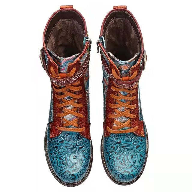 Women's Mid-tube Martin Boots-xinru shop