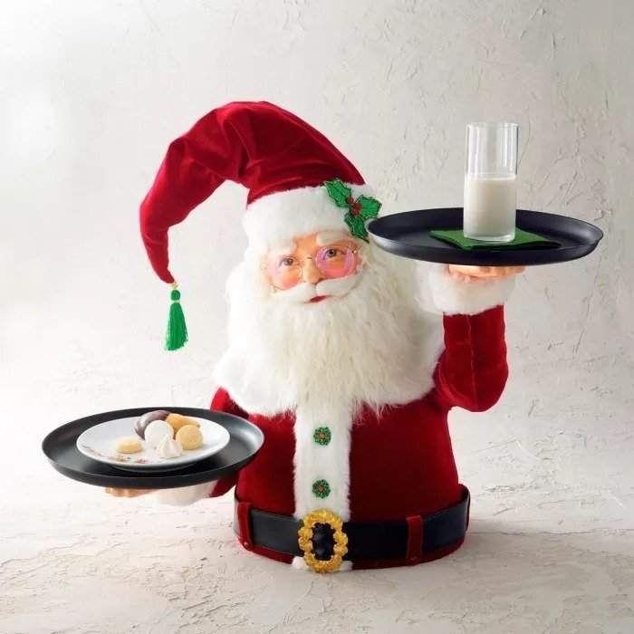 Santa Holdings Tray Figurine-xinru shop