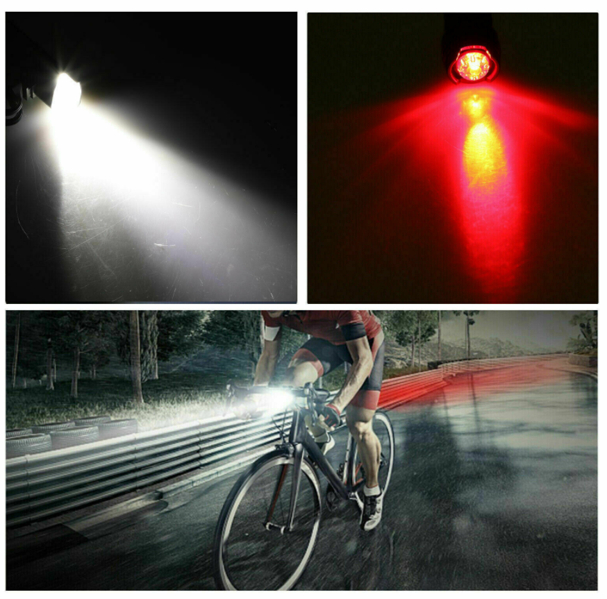 Bicycle Flashing Bike Lights Accessories Head Light And Tail Light-xinru
