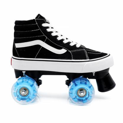Canvas Roller Skates-Classic Black-xinru shop