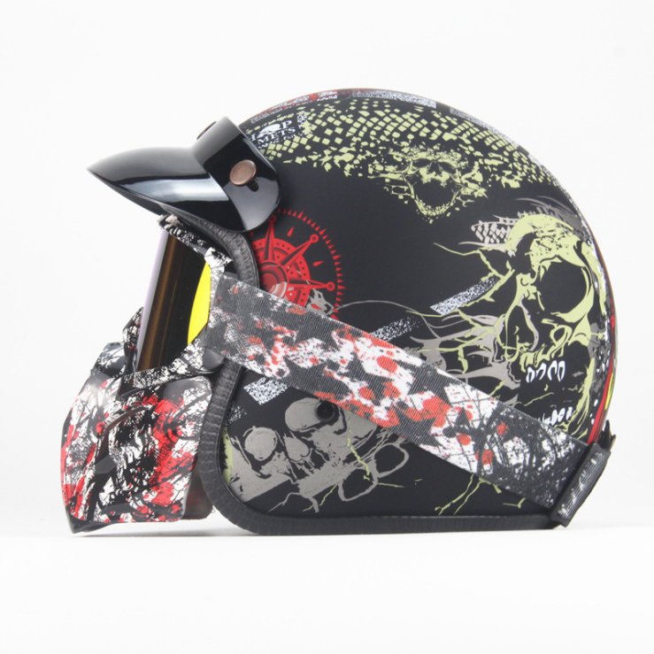 Skeleton Half Helmet-xinru shop
