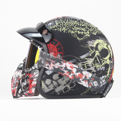 Skeleton Half Helmet-xinru shop