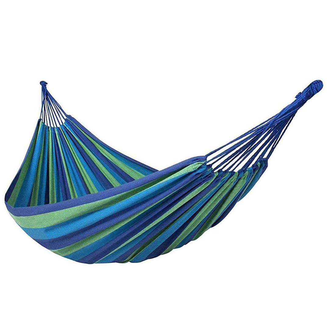 Outdoor Anti-rollover Hammock Portable Canvas Hammock Rainbow Swing-xinru