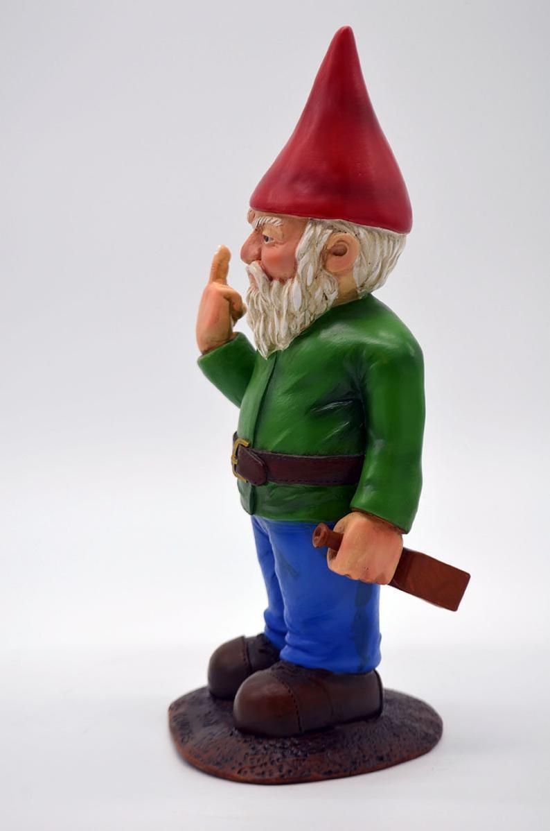 Erect Middle Finger Provocative Disdain Gnome Garden Decoration-xinru