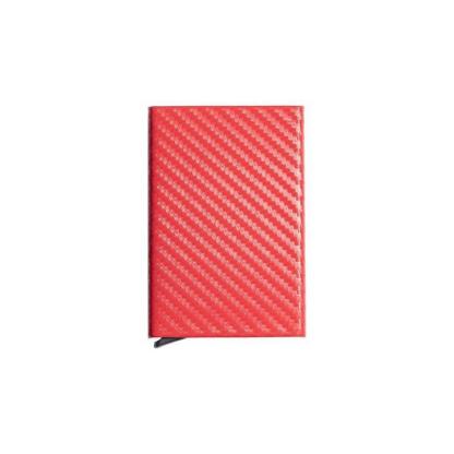 Carbon Fiber Metal Men's Creative Anti-theft Brush Slim Card Holder-xinru