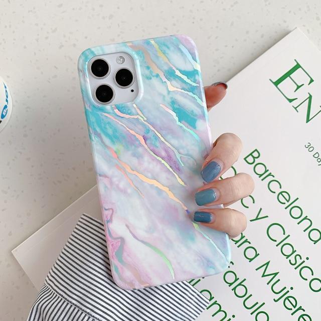 Abstract Laser Marble Case-xinru