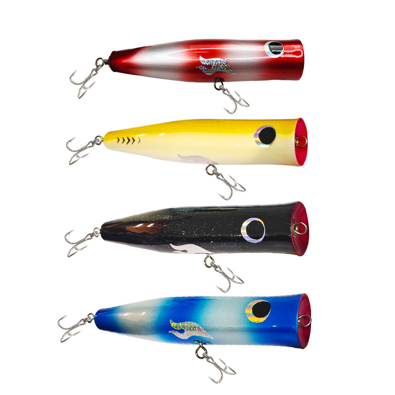 Sea Fishing Wooden Fishing Bait Sports Outdoor Fishing Gear-xinru shop