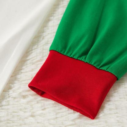 Plus Size Plus Size Christmas Green Plaid Custom 2021 Print Family Matching Raglan Long-sleeve Pajamas Sets-xinru shop