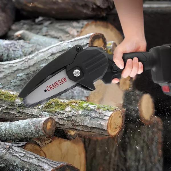 4 Inch Cordless Hand-Held Mini Electric Chainsaw-xinru