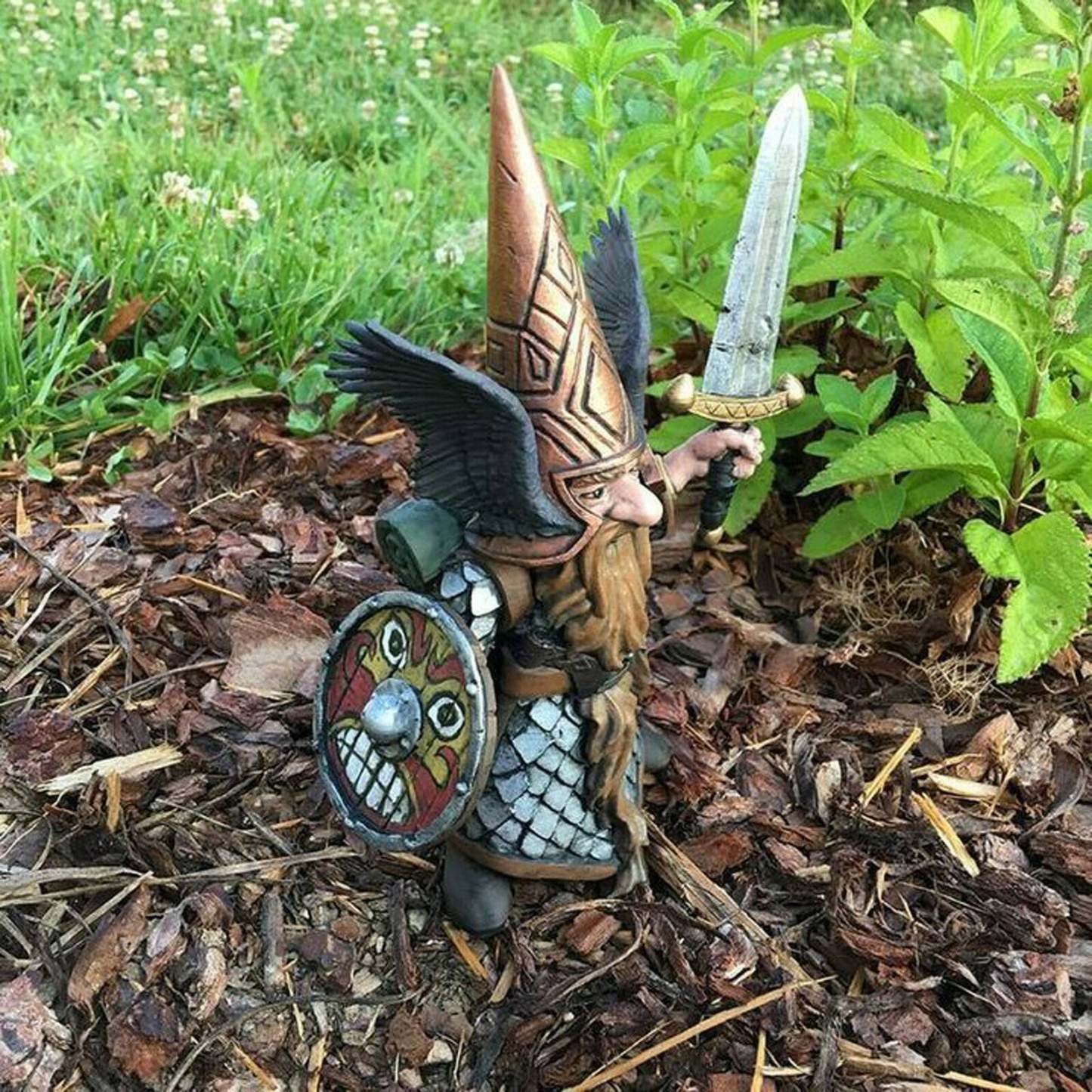 Fighting Garden Gnome Statue Guard Your Garden-xinru