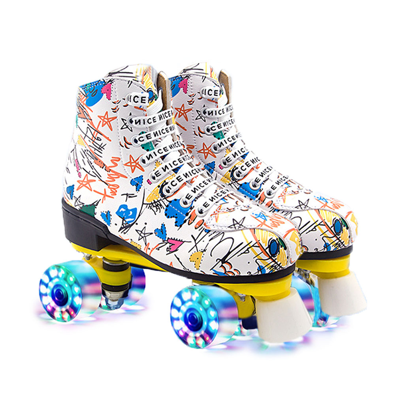 Colorful Graffiti Roller Skates-xinru shop