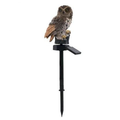 Solar Garden LED Light Owl Animal Elf Lawn Decoration-xinru