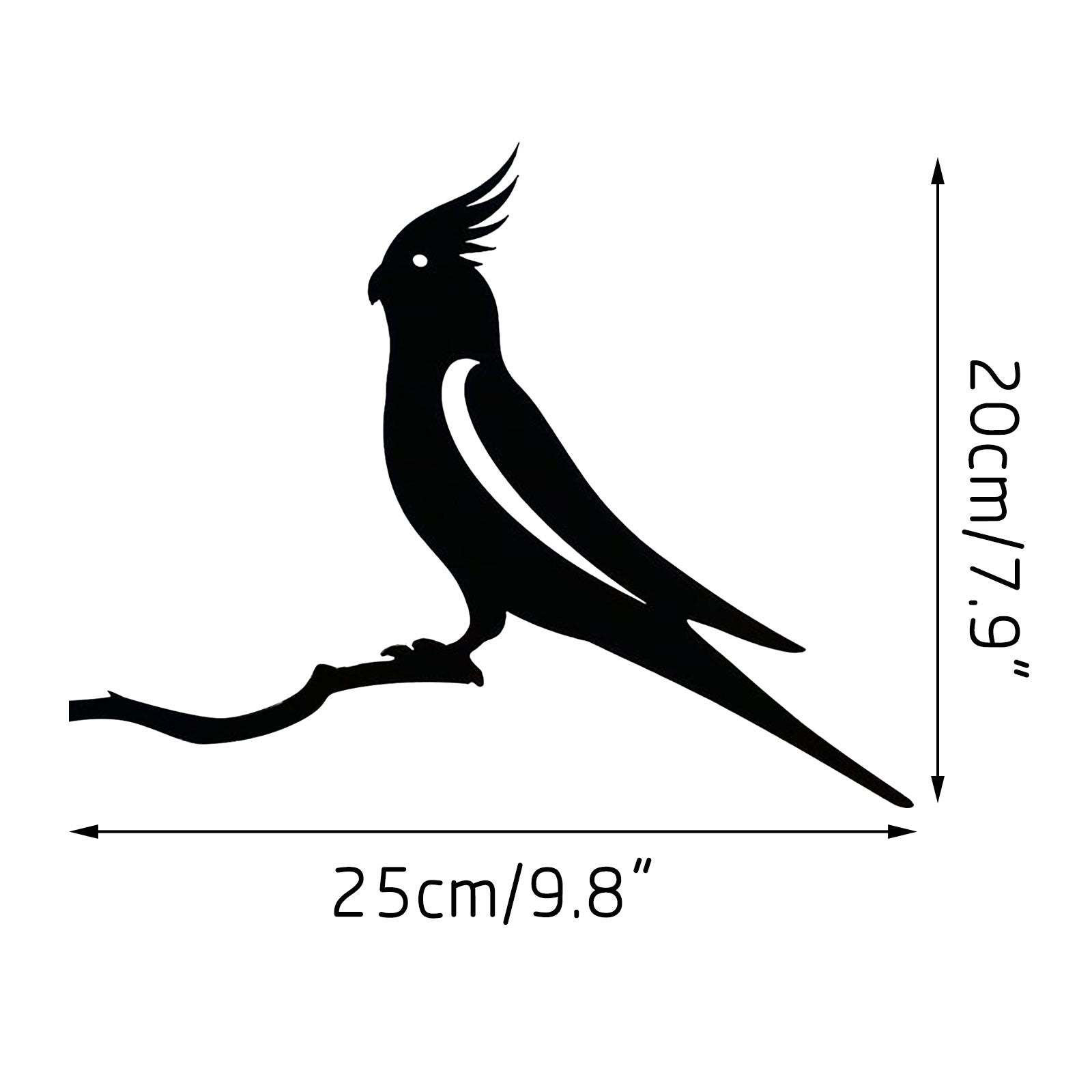 Parrot Metal Sculpture Decoration love Birds Metal Decoration-xinru