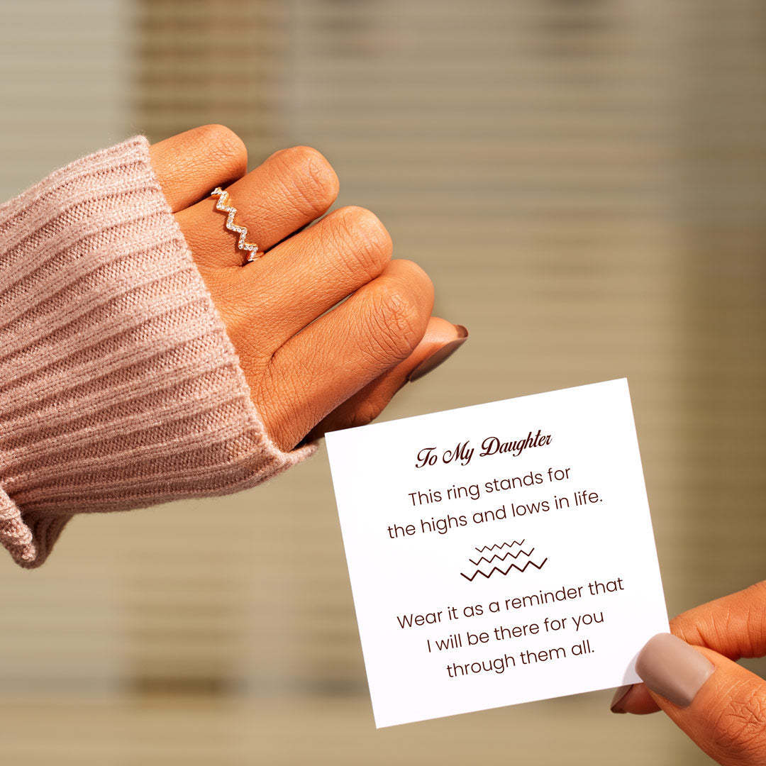 S925 Adjustable Opening Sterling Silver Inspirational Wave Ring-xinru