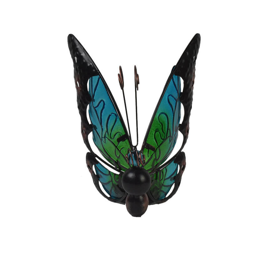 Solar Glass Butterfly Outdoor LED Decorative Garden Light-xinru