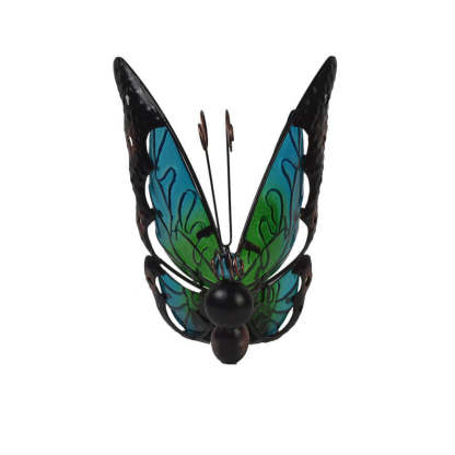 Solar Glass Butterfly Outdoor LED Decorative Garden Light-xinru