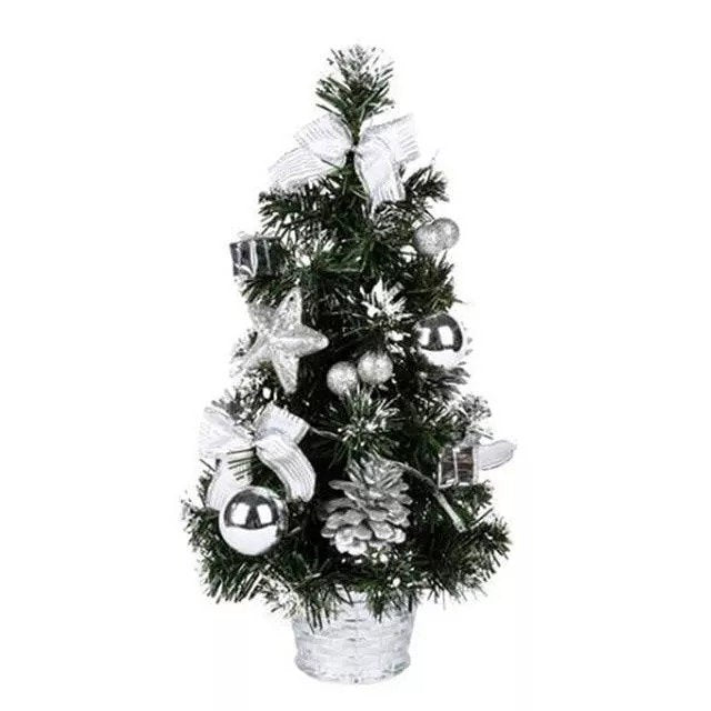 Small Prelit Artificial Tabletop Christmas Tree With Lights-xinru shop