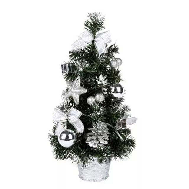 Small Prelit Artificial Tabletop Christmas Tree With Lights-xinru shop