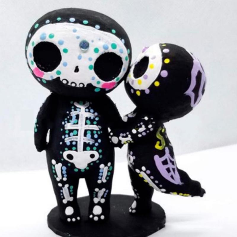 Sugar Skull Couple Figurine Home Decoration-xinru shop
