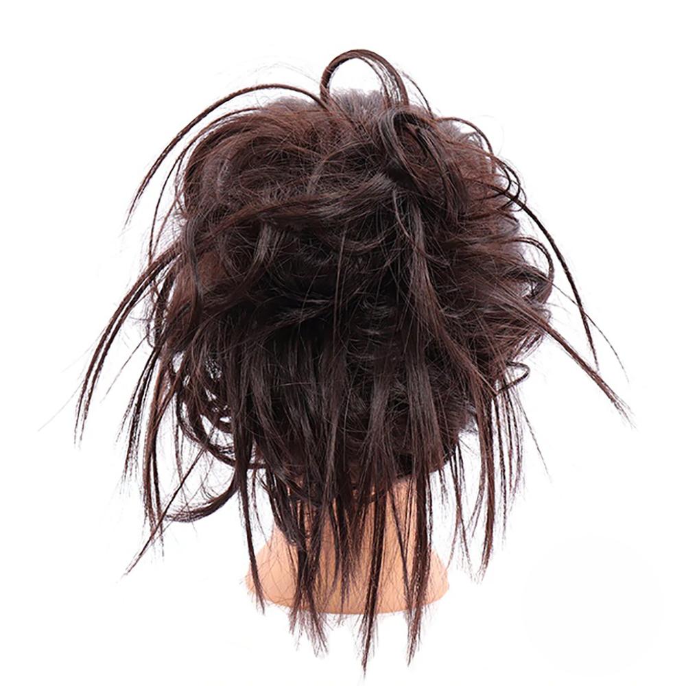 Natural Look Synthetic Messy Hair Bun Scrunchie Extension-xinru