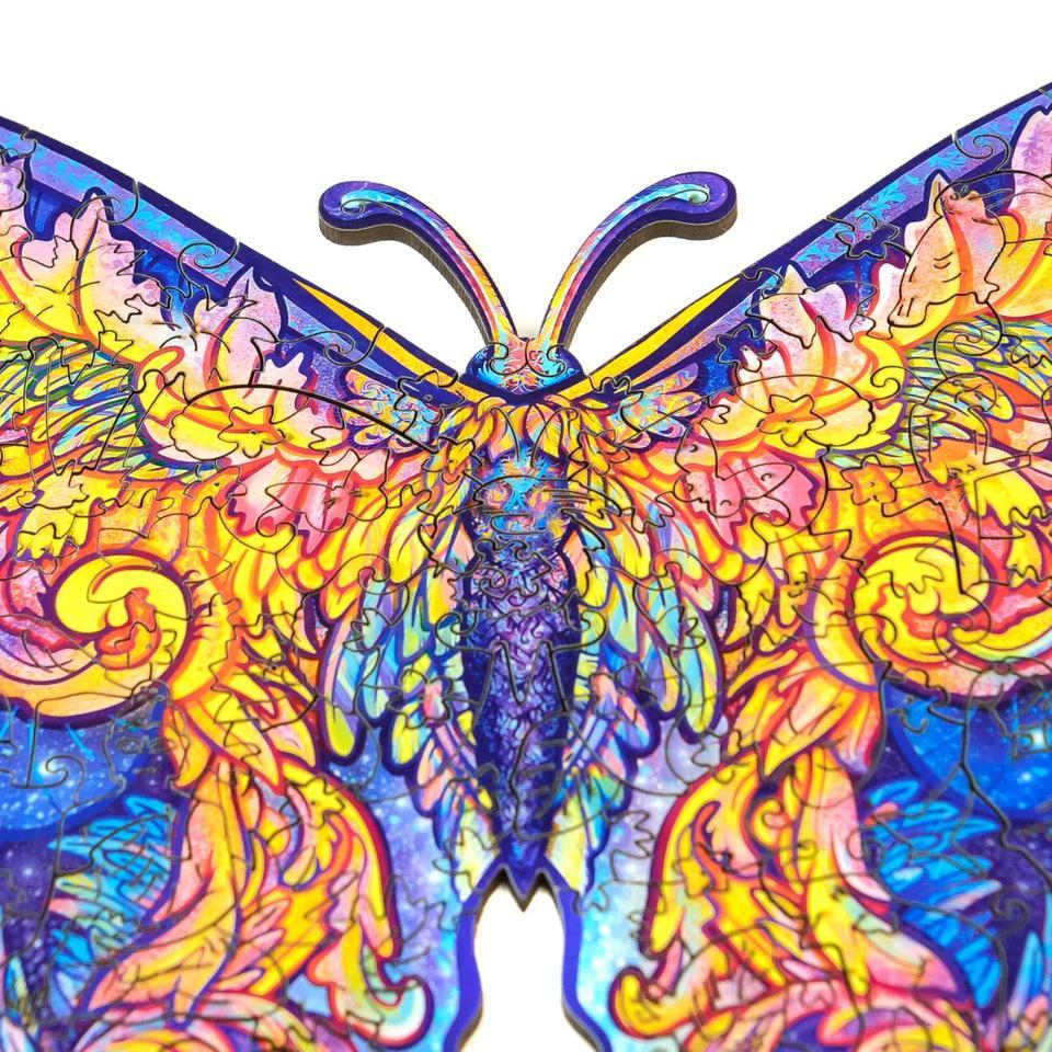 Wooden Colorful Butterflies Jigsaw Puzzle With Box-xinru
