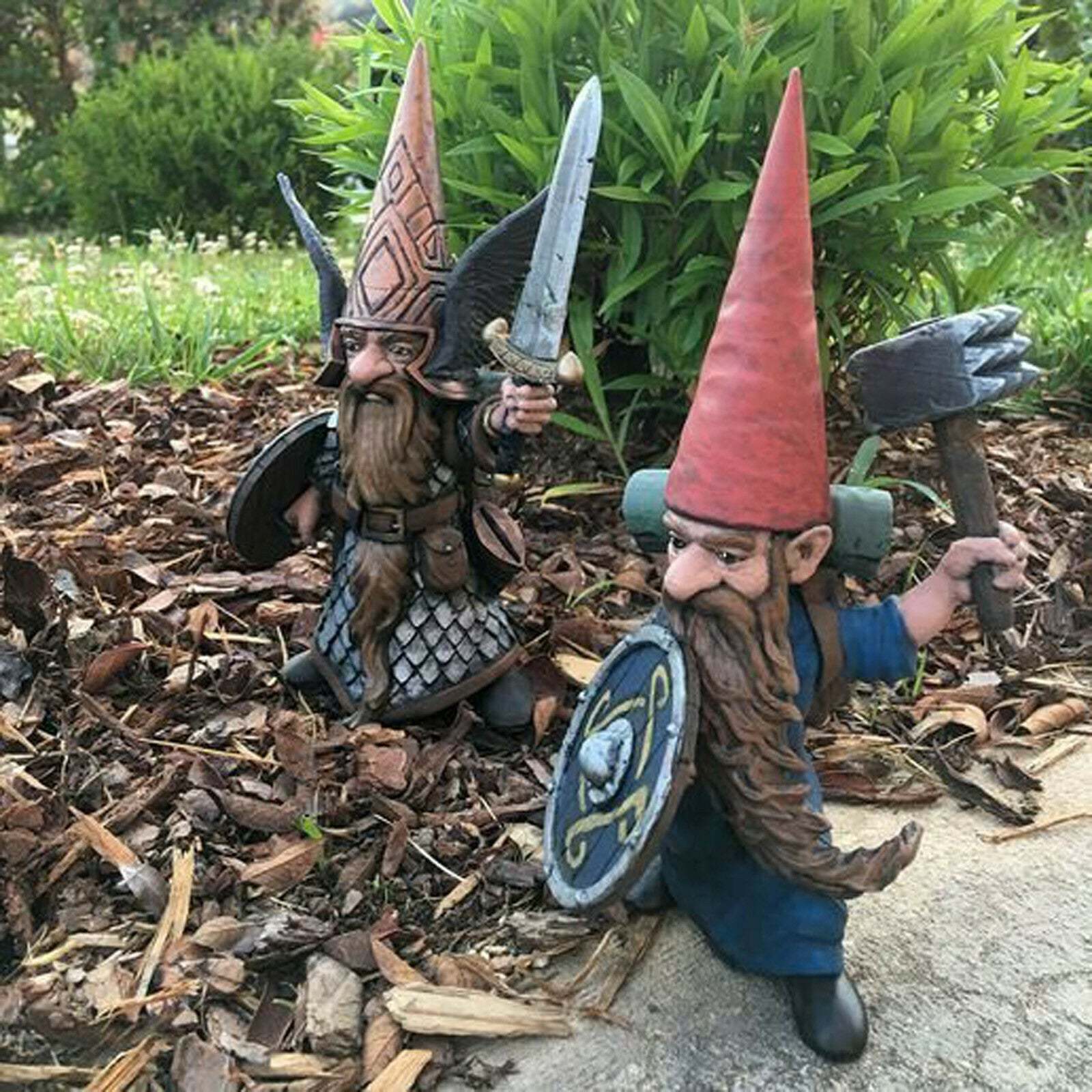 Fighting Garden Gnome Statue Guard Your Garden-xinru
