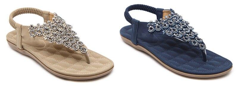 Women Summer Beach Peacock Flip Flop Female Sandals-xinru