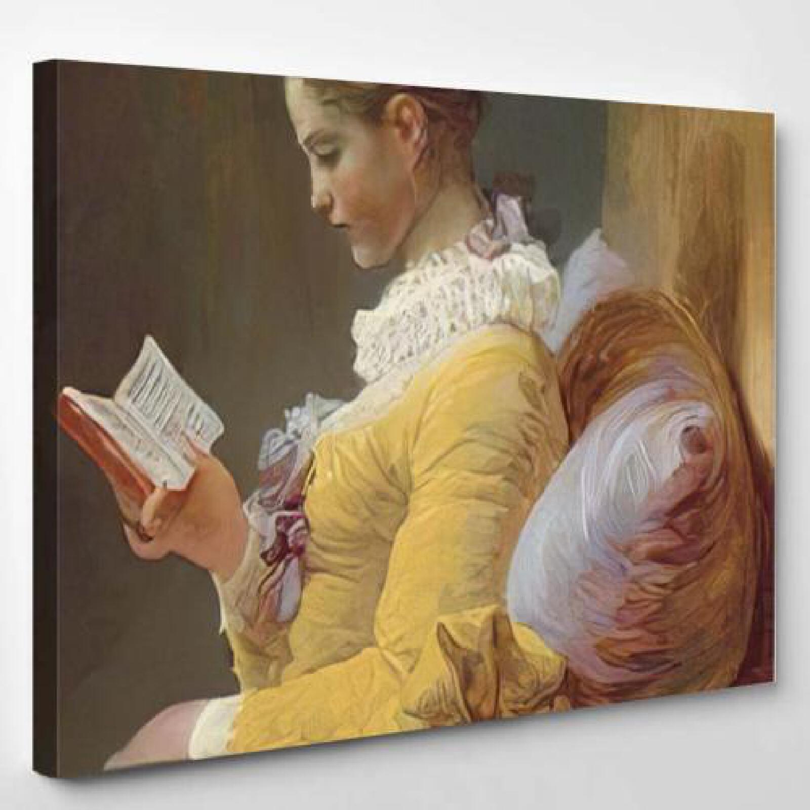 Young Girl Reading by Jeanhonore Fragonard-xinru shop