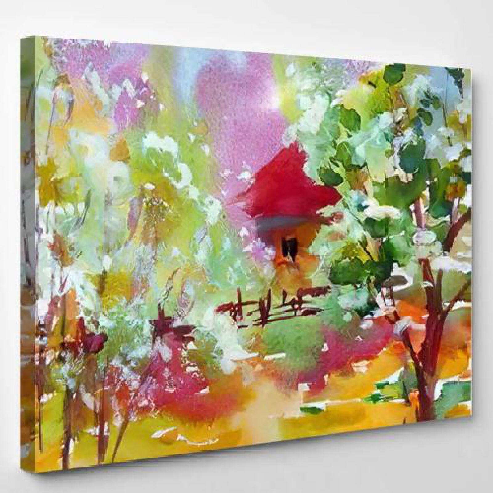 Watercolor Colorful Bright Textured Abstract-xinru shop