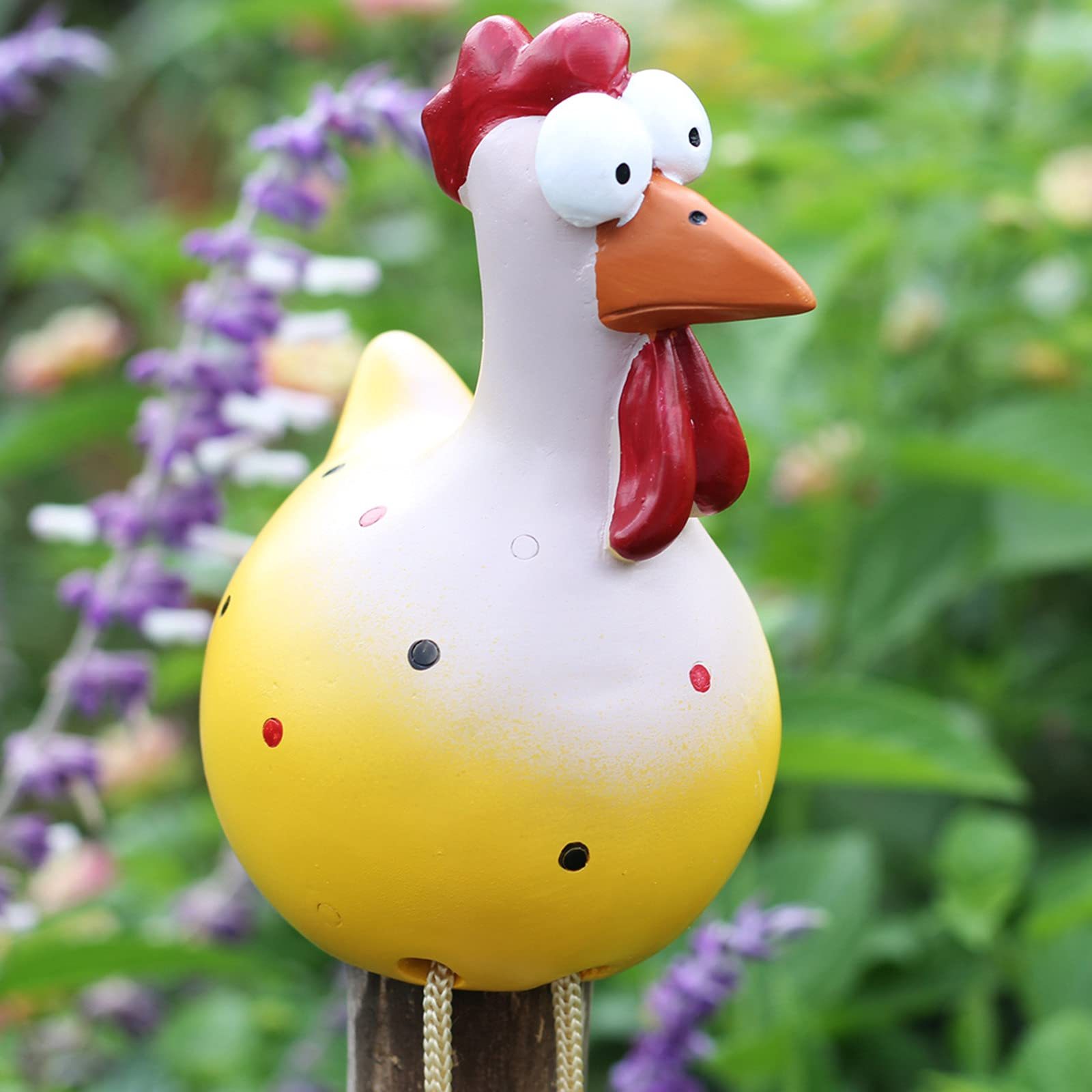 Resin Chicken Figurines Yard Art Decor-xinru