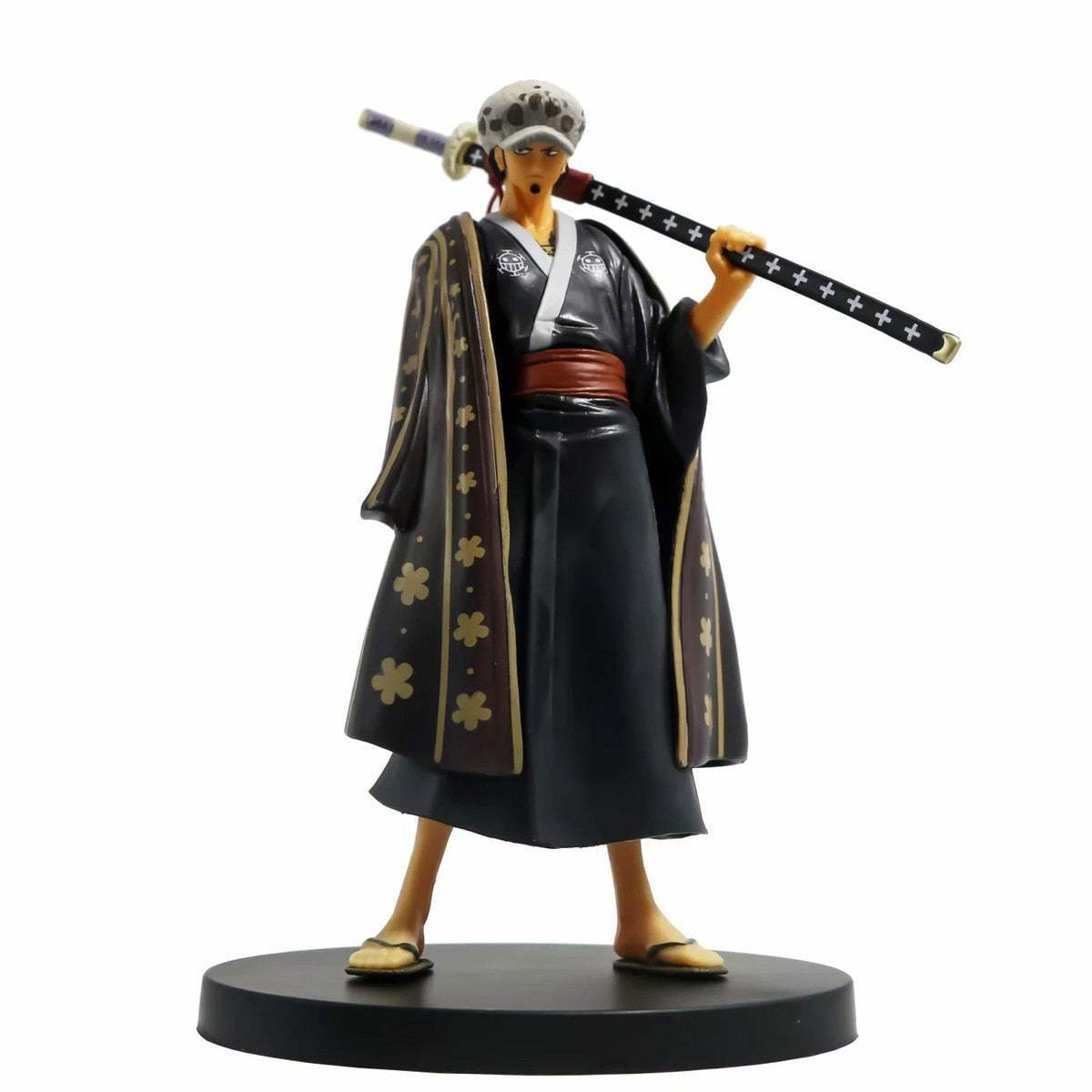 One Piece Figures Luffy With Red Shawl Cool Poseture PVC Figurine Toys-xinru