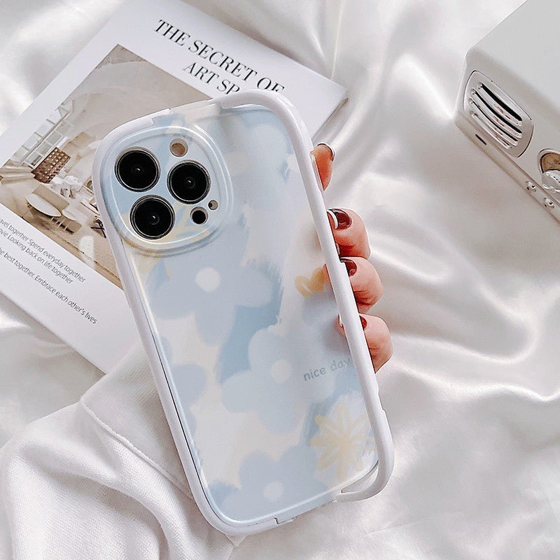 Blue Flower Bracket Case-xinru