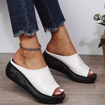 Women's Summer Flat Slippers Round Toe Sandals-xinru