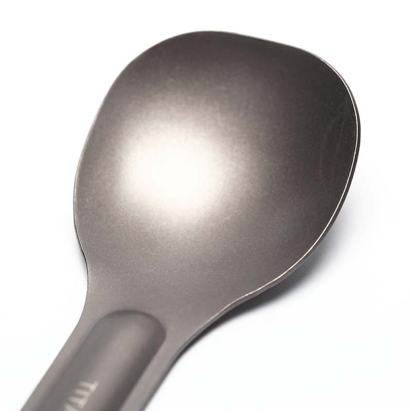 Titanium Spoon Long Handle Spoon Outdoor Camping Hiking Tableware Durable-xinru