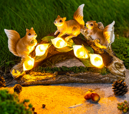 Solar Garden Resin Ornaments Squirrel-xinru