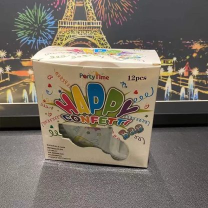 Party Inflatable Toy Fireworks 12Pcs Gun Handheld Confetti Poppers-xinru