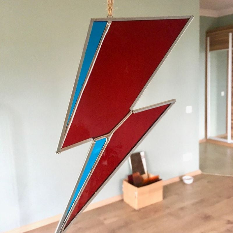 Acrylic Lightning Sun Catcher Window Car Interior Mirror Hanging Home Decor-xinru