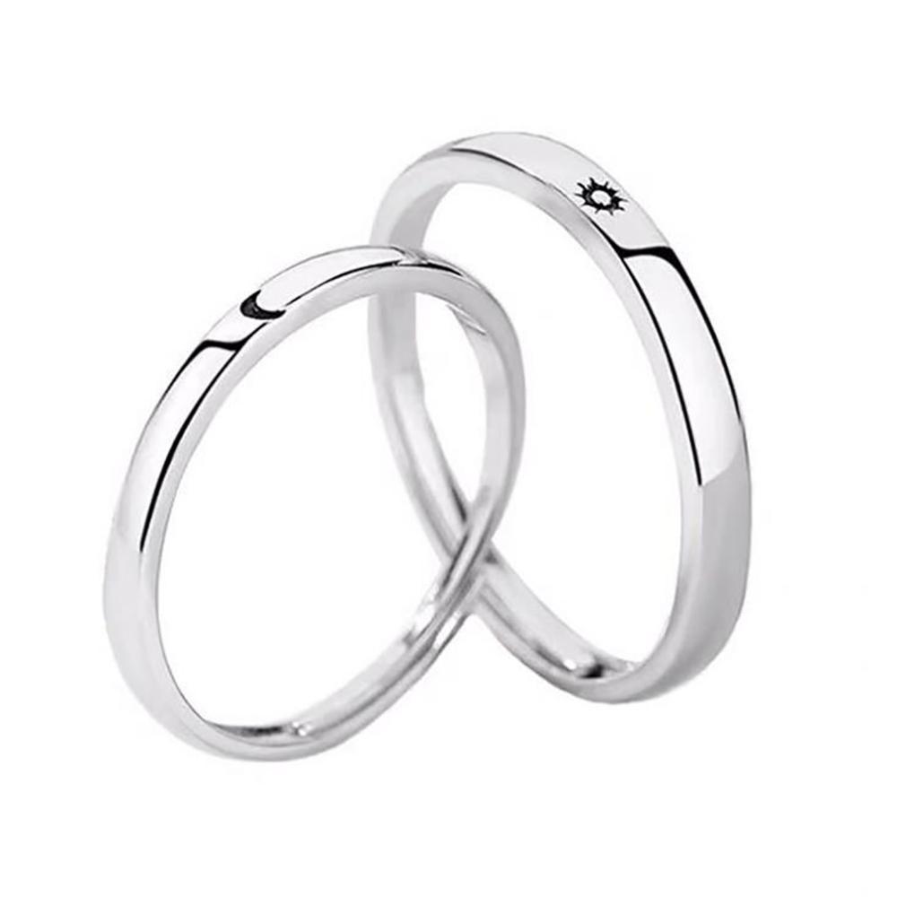 Adjustable Sun And Moon Promise Ring-xinru