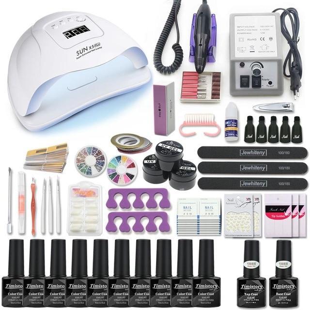 Acrylic Nail Kit Nail Drill Led Nail Lamp 20000rpm-xinru