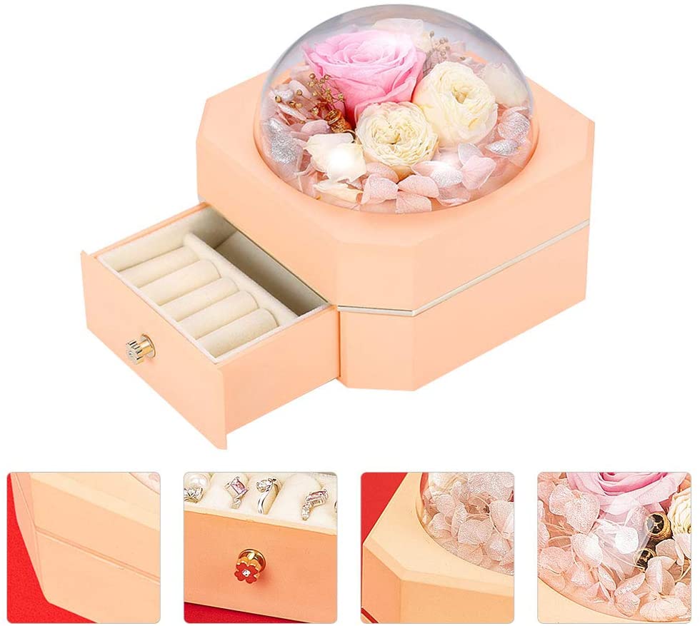 Mother's Day Romantic Gift Octagonal Single Layer Drawer Box-xinru