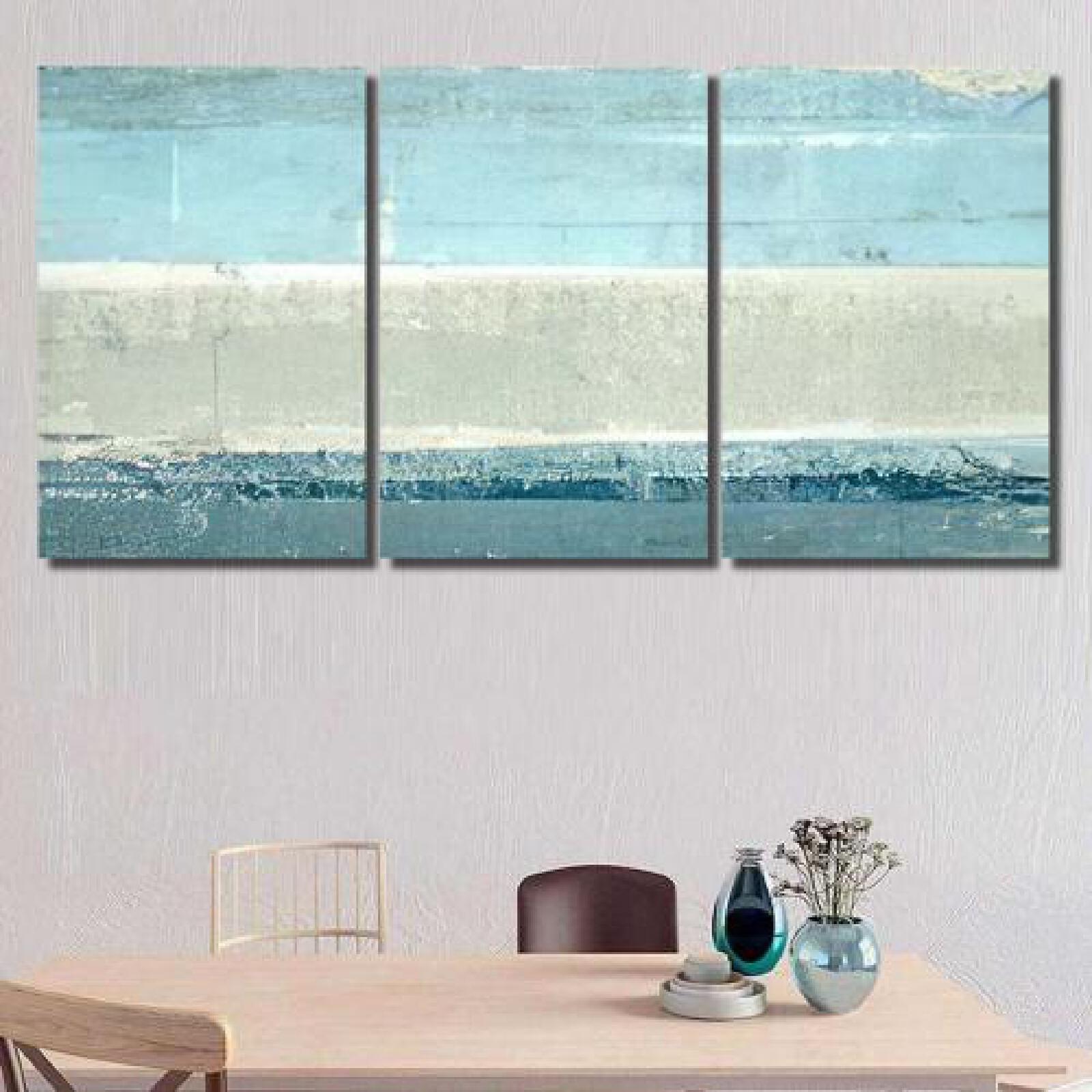 Blue Grey Abstract Art-xinru shop