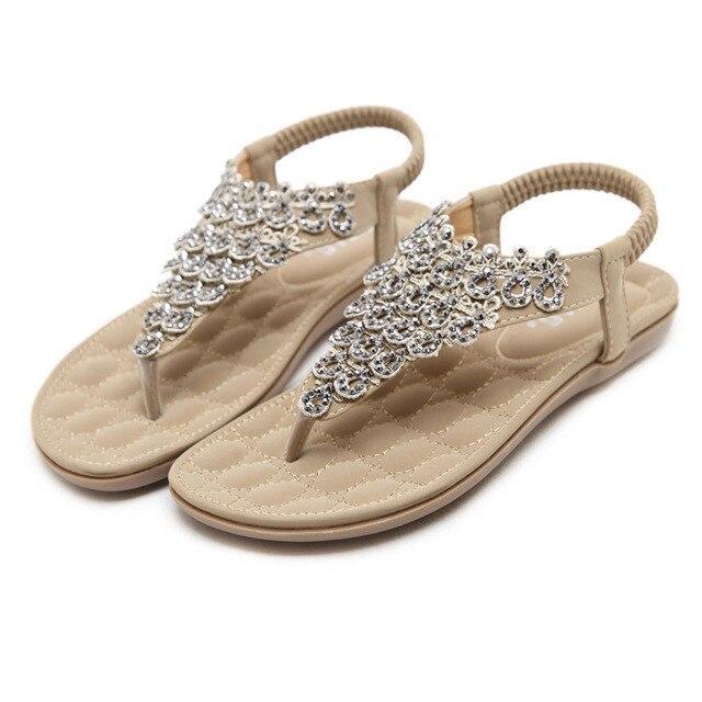 Women Summer Beach Peacock Flip Flop Female Sandals-xinru