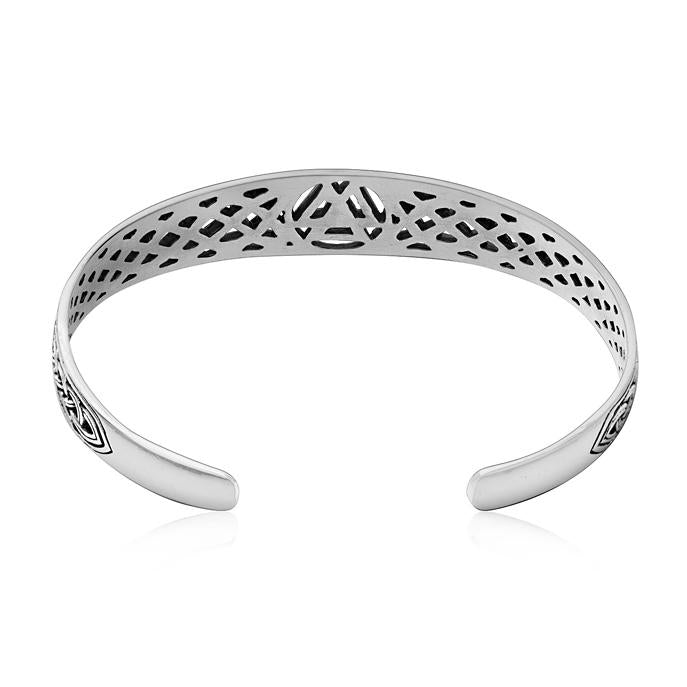Valknut Bangle - Sterling Silver-xinru shop