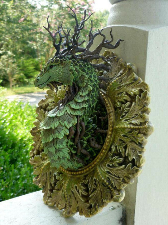 Forest Dragon Resin Statues Wall Decor For Home indoor-xinru