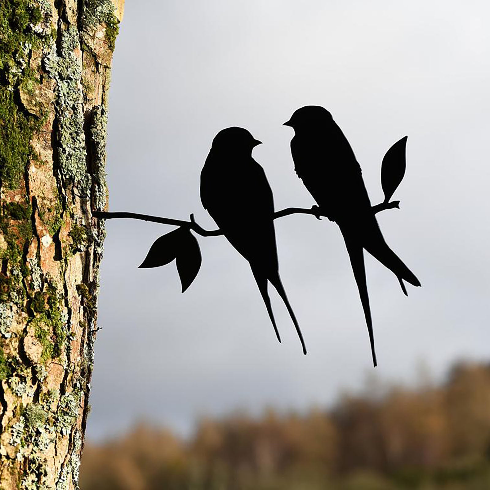 Parrot Metal Sculpture Decoration love Birds Metal Decoration-xinru