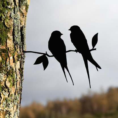 Parrot Metal Sculpture Decoration love Birds Metal Decoration-xinru