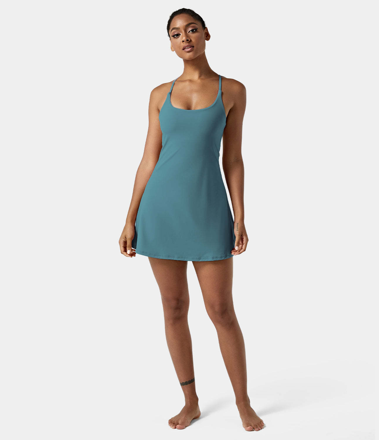 Women's Exercise Workout Dress With Phone Pocket-xinru shop