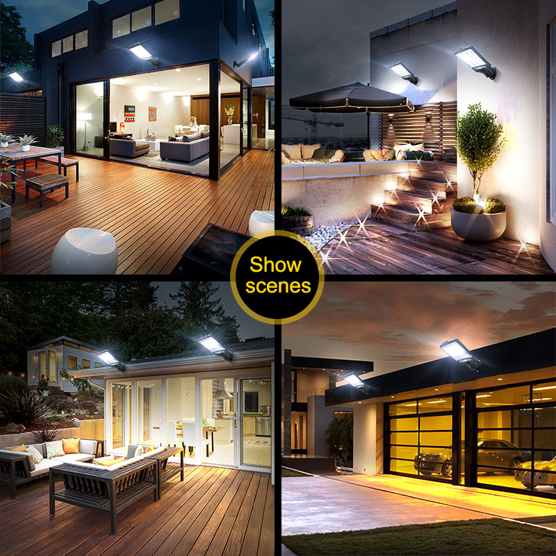 Outdoor Solar Street Lights With 3 Light Mode Waterproof Motion Sensor-xinru