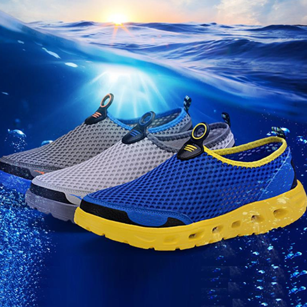 Unisex Honeycomb Mesh Casual Slip On Water Shoes-xinru shop